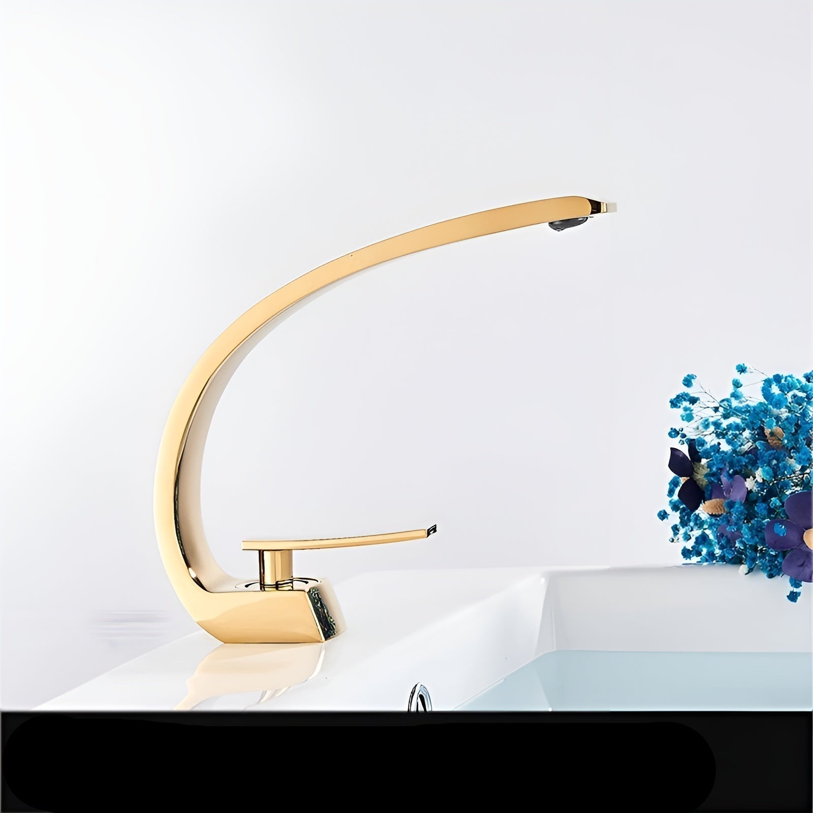 Nowoczesna mosiężna bateria umywalkowa – elegancki i oszczędzający miejsce design do łazienki | Ergonomiczna obsługa 11