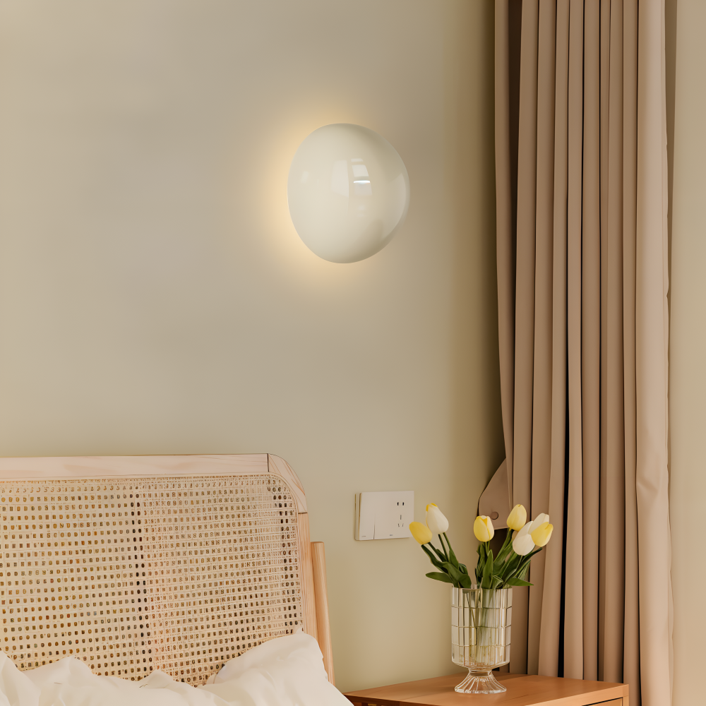 Nowoczesny Kinkiet LED Ścienny Lumicircle, Okrągłe Energooszczędne Oświetlenie do Sypialni i Salonu, 5W, Gorąca Biała 3