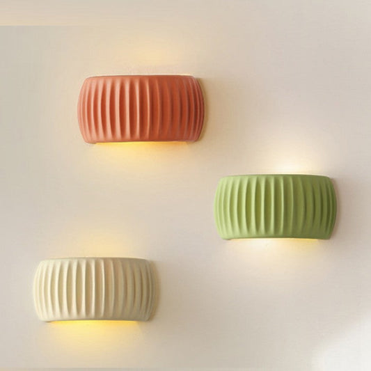 Nowoczesny Kinkiet Ścienny Art Deco z Harzu, Lampa na Ścianę z Miękkim Światłem, Idealna do Wnętrz, Lampka Nocna Ścienna 1