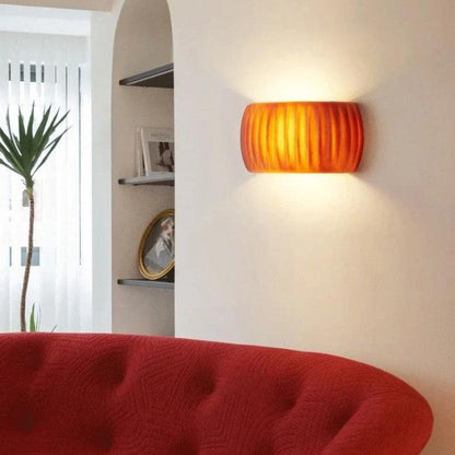 Nowoczesny Kinkiet Ścienny Art Deco z Harzu, Lampa na Ścianę z Miękkim Światłem, Idealna do Wnętrz, Lampka Nocna Ścienna 5