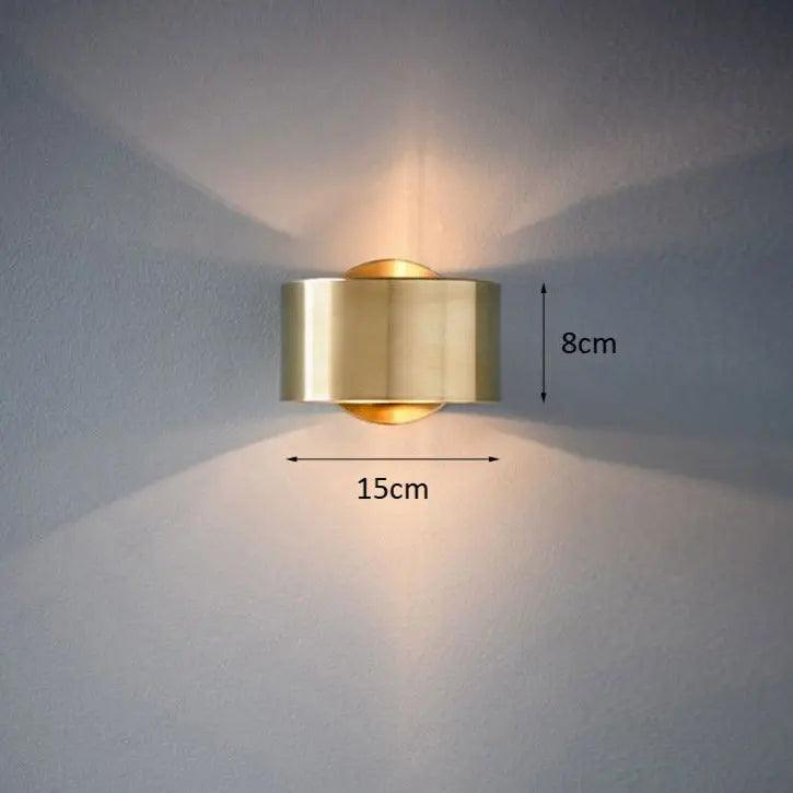 Nowoczesny Kinkiet Ścienny Czarny i Złoty – Elegancka Lampa na Ścianę do Salonu i Sypialni 4
