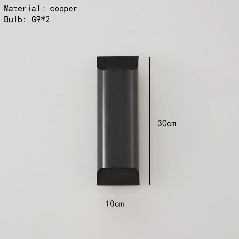 Nowoczesny Kinkiet Ścienny LED z Mosiądzu w Czarnym i Złotym Kolorze – Lampa na Ścianę do Foyer i Wnętrz Mieszkalnych 6