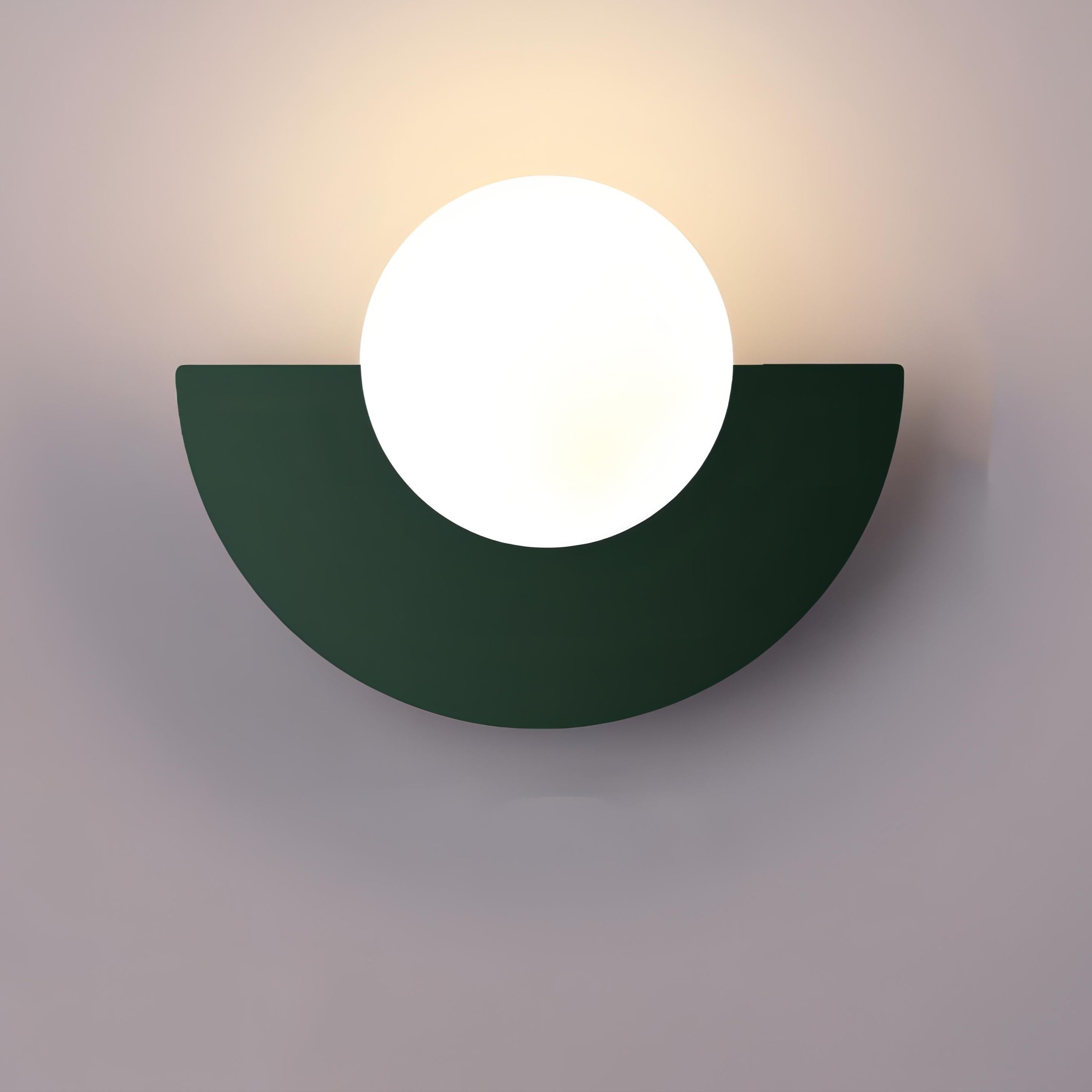 Nowoczesny Metalowy Kinkiet Ścienny Everest Nordic – Półokrągła Lampa na Ścianę w 6 Kolorach do Wybory 8