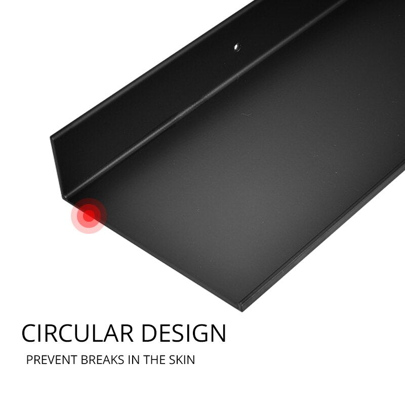 Nowoczesny Regał Łazienkowy z Aluminium do Przechowywania Akcesoriów – Elegancki i Funkcjonalny, Ścienny Design 2