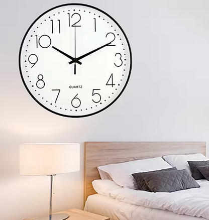 Nowoczesny Zegar Ścienny Kwarcowy z Cichym Mechanizmem – Minimalistyczny Zegar na Ścianę do Salonu i Biura 4