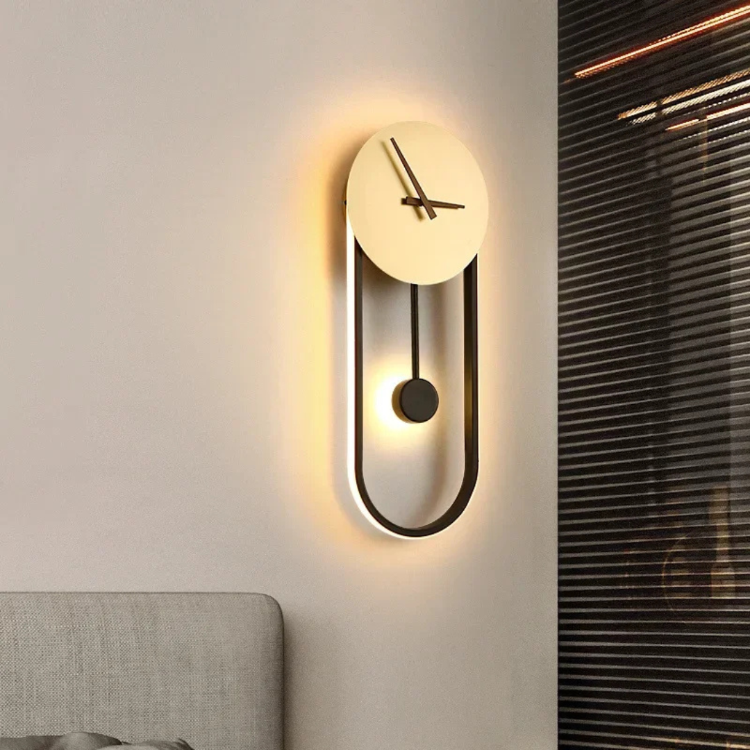 Nowoczesny Zegar Ścienny LED 30 cm – Minimalistyczny Zegar na Ścianę do Salonu i Sypialni 1