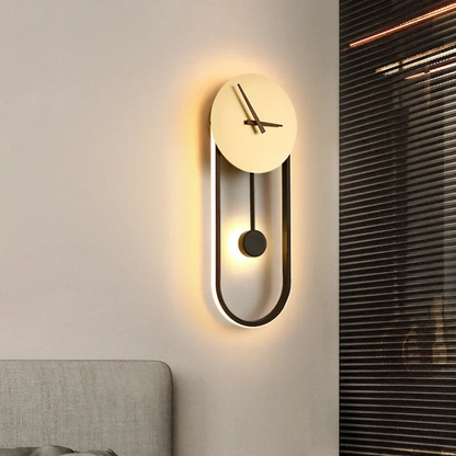 Nowoczesny Zegar Ścienny LED 30 cm – Minimalistyczny Zegar na Ścianę do Salonu i Sypialni 1
