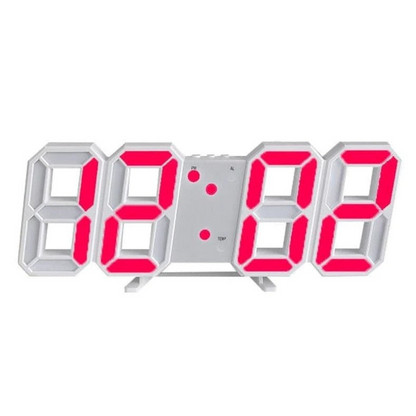 Nowoczesny Zegar Ścienny LED 3D – Cyfrowy Zegar na Ścianę do Salonu i Biura, Minimalistyczny Design 6