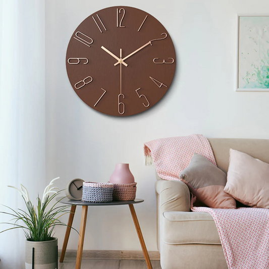 Nowoczesny Zegar Ścienny Minimalistyczny 30 cm z Cichym Mechanizmem – Idealny Zegar do Salonu 1