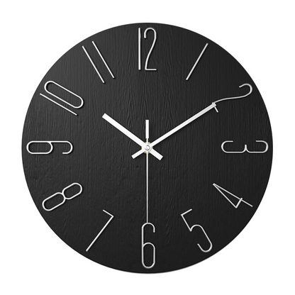 Nowoczesny Zegar Ścienny Minimalistyczny 30 cm z Cichym Mechanizmem – Idealny Zegar do Salonu 3