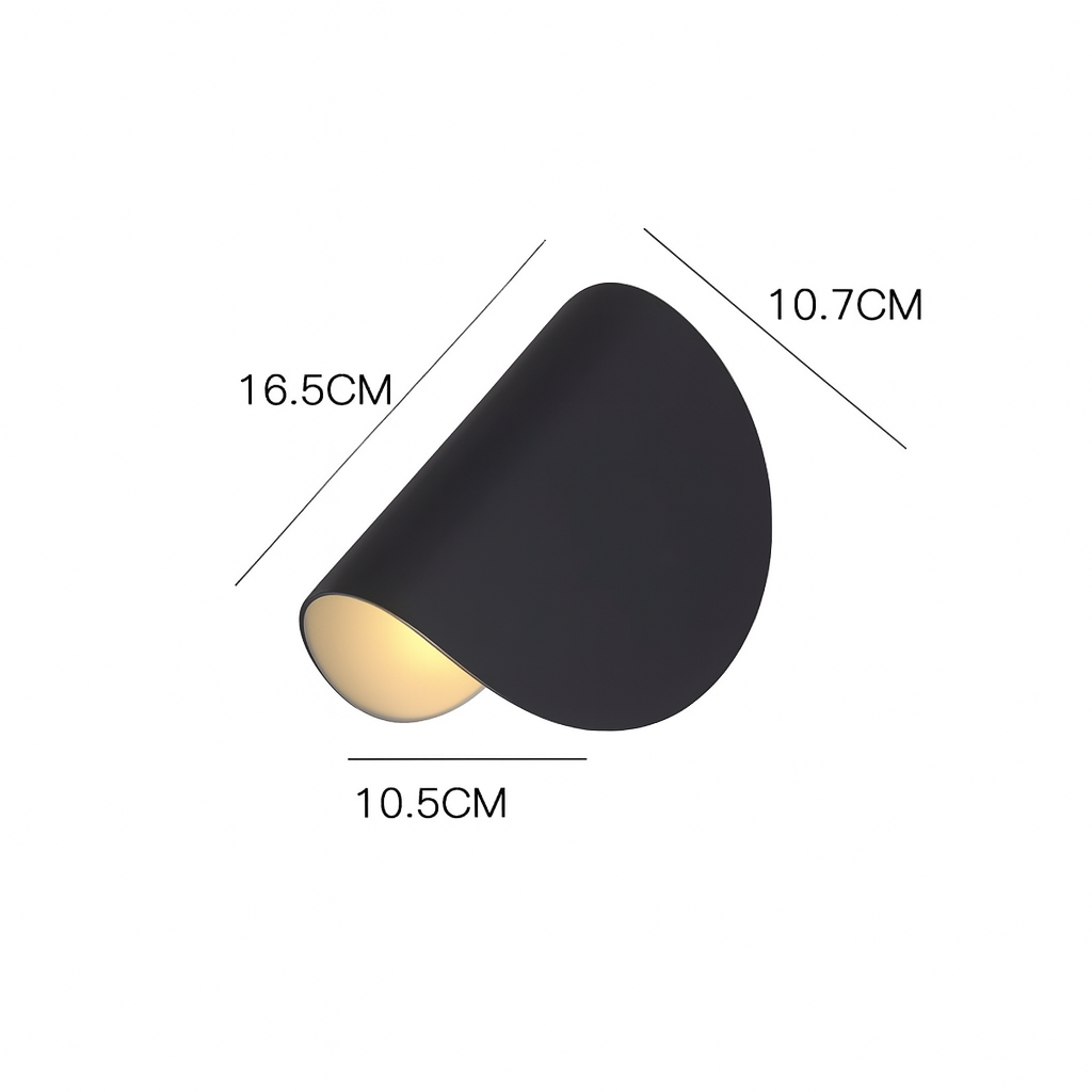 Obrotowy Kinkiet Ścienny LED w Czarno-Białym Designie – Nowoczesna Lampa na Ścianę z Regulacją Oświetlenia 0