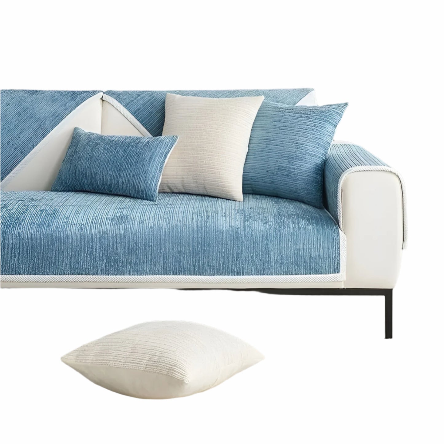 Ochronny pokrowiec na sofę z chenille – Uniwersalny, łatwy w pielęgnacji, idealny dla właścicieli zwierząt i do każdego wnętrza