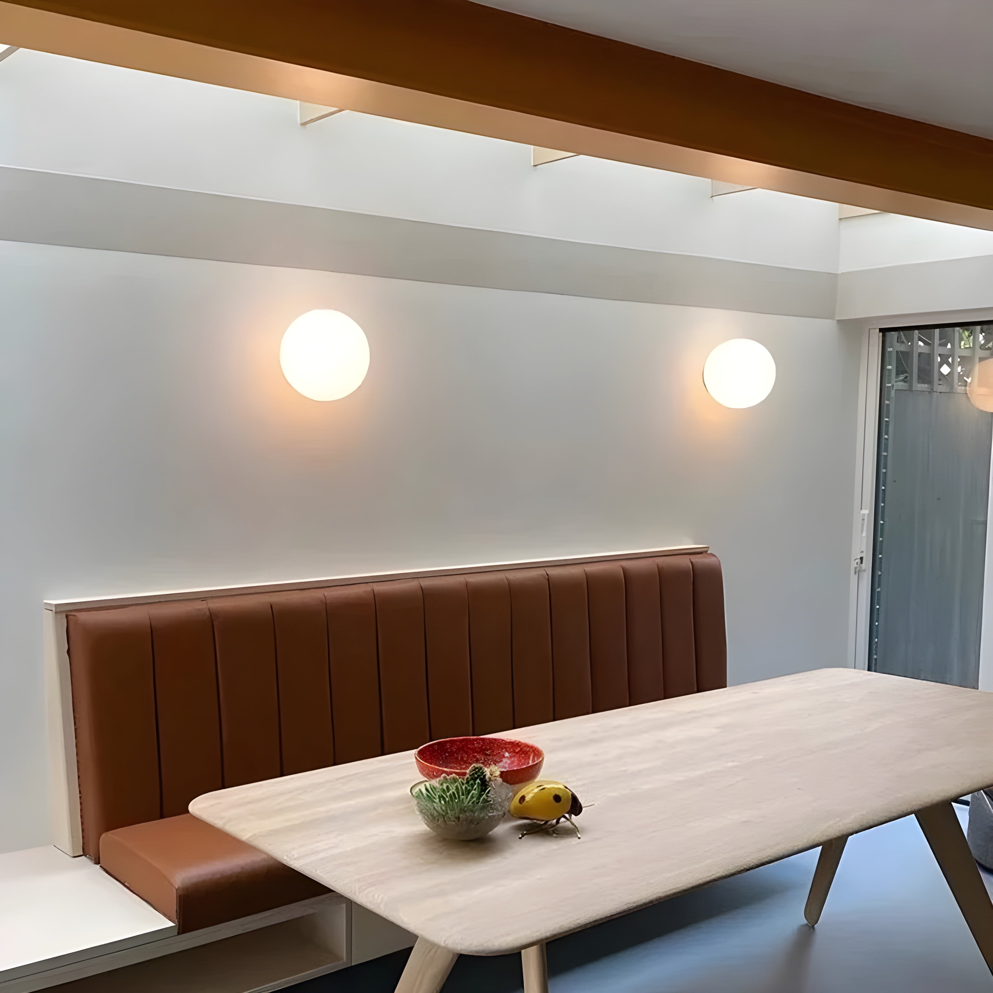 Okrągły Kinkiet Nowoczesny do Sypialni – Elegancki Szklany Design, Łatwa Instalacja Kinkiet Ścienny 2