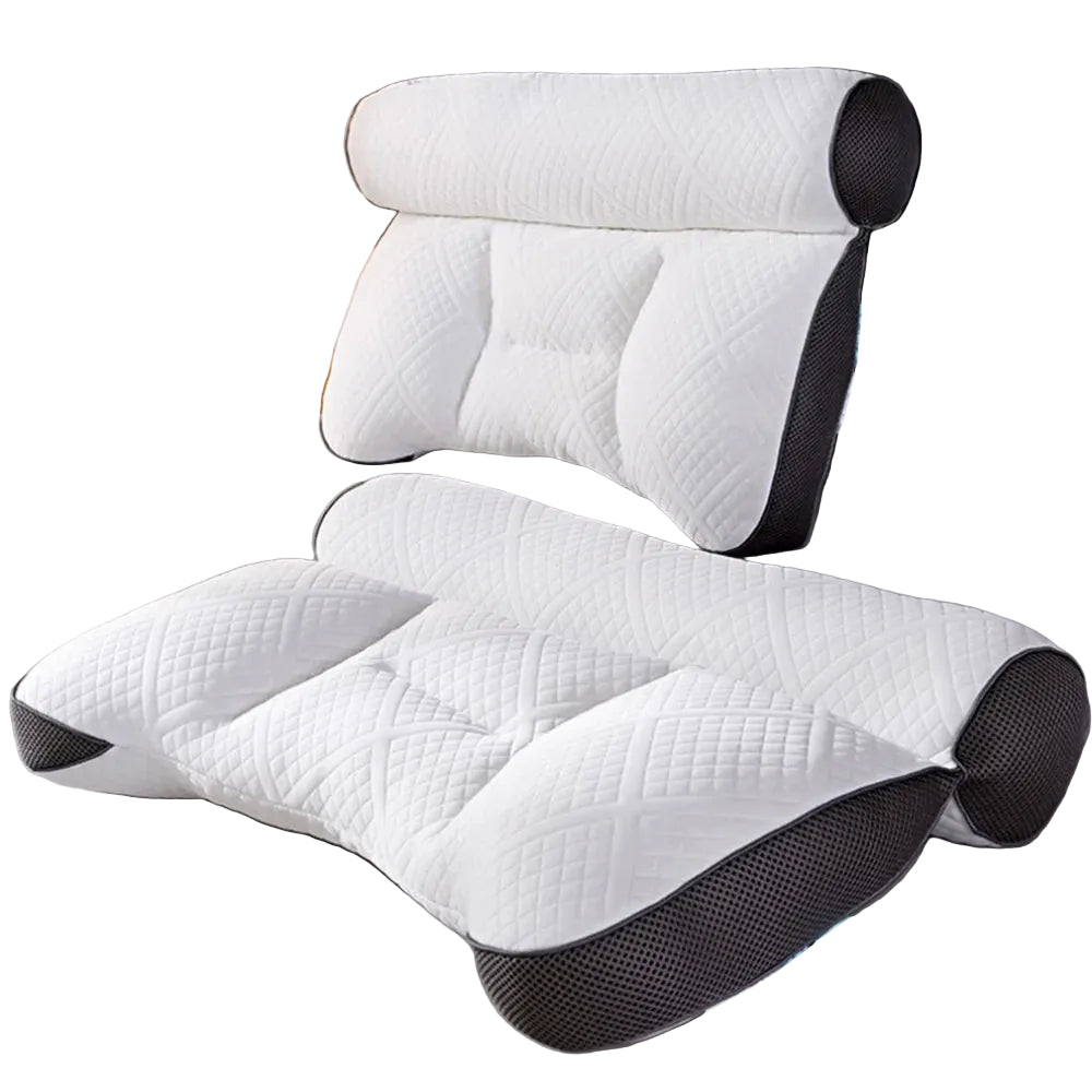 Ortopedyczna Poduszka Konturowa z Pianki Memory – Wsparcie Szyi do Spania na Boku i na Plecach, Ergonomiczny Design 1
