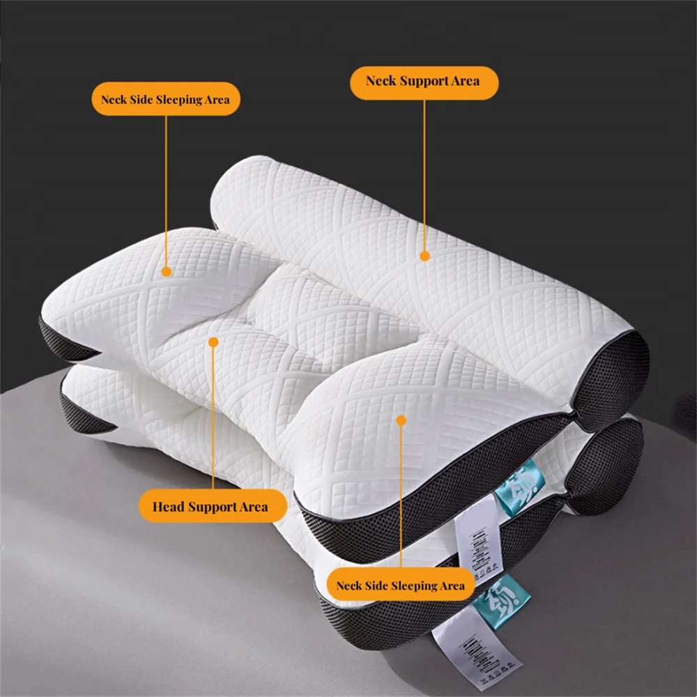 Ortopedyczna Poduszka Konturowa z Pianki Memory – Wsparcie Szyi do Spania na Boku i na Plecach, Ergonomiczny Design 4