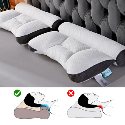 Ortopedyczna Poduszka Konturowa z Pianki Memory – Wsparcie Szyi do Spania na Boku i na Plecach, Ergonomiczny Design 6