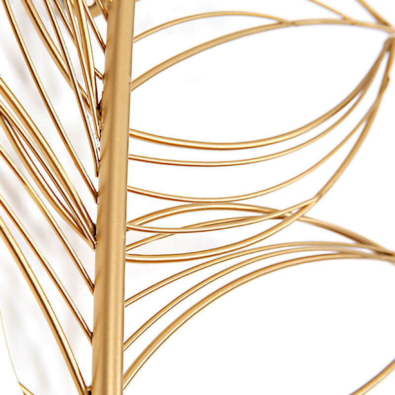 Pióra PlumeArt Nowoczesna Dekoracja Ścienna – Elegancka Metalowa Grafika do Salonu [dekoracje ścienne] 2