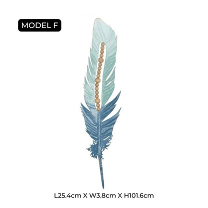 Pióra PlumeArt Nowoczesna Dekoracja Ścienna – Elegancka Metalowa Grafika do Salonu [dekoracje ścienne] 8