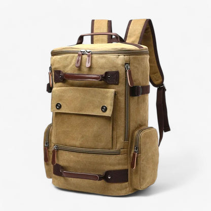 Plecak Damski VintageCanvas na Laptopa – Stylowy Plecak Szkolny z Ergonomicznymi Paskami, Przestronna Komora na 38 cm Laptop 12