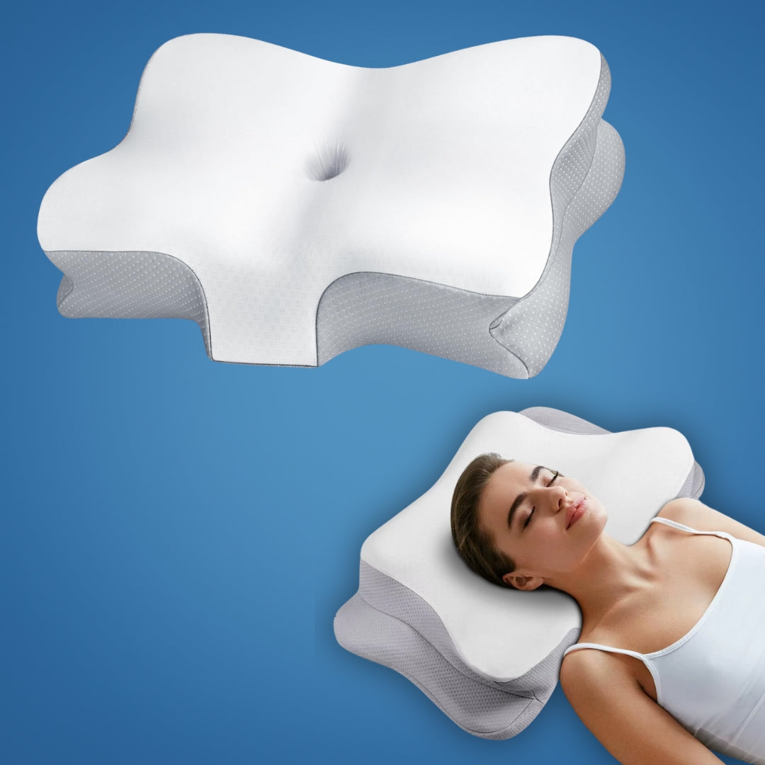 Poduszka Ortopedyczna 3D do Spania na Boku – Ergonomiczna Poduszka z Oddychającym Pokrowcem, Wysokiej Jakości Pianka 0