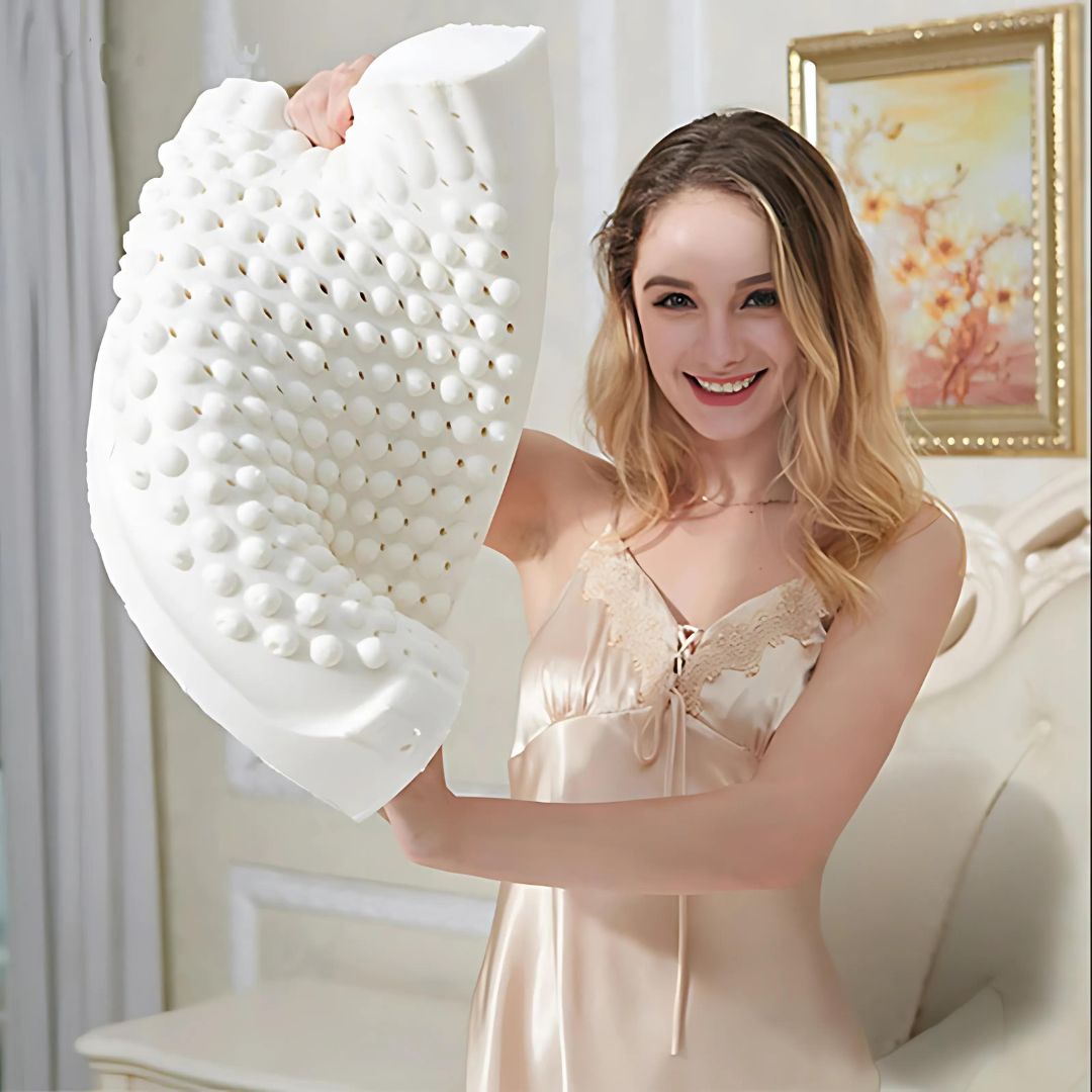 Poduszka Ortopedyczna EcoNeck Comfort z Naturalnego Kauczuku – Ergonomiczna Poduszka do Spania dla Zdrowego Snu i Wsparcia Szyi 2