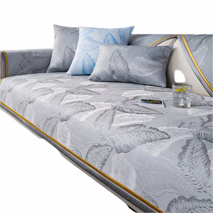 Poduszka na Sofę z Luksusowym Wzorem Liści – Oddychający Materiał, Łatwa Pielęgnacja, Wymiary 70x70 cm do 110x160 cm 0