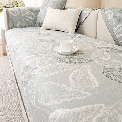 Poduszka na Sofę z Luksusowym Wzorem Liści – Oddychający Materiał, Łatwa Pielęgnacja, Wymiary 70x70 cm do 110x160 cm 10