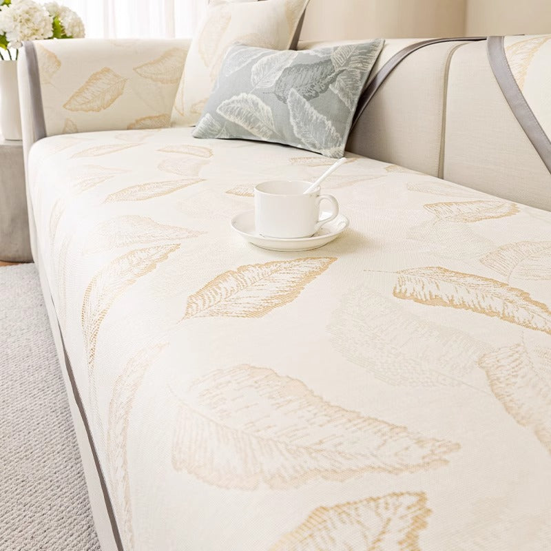 Poduszka na Sofę z Luksusowym Wzorem Liści – Oddychający Materiał, Łatwa Pielęgnacja, Wymiary 70x70 cm do 110x160 cm 13