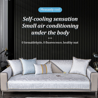 Poduszka na Sofę z Luksusowym Wzorem Liści – Oddychający Materiał, Łatwa Pielęgnacja, Wymiary 70x70 cm do 110x160 cm 2