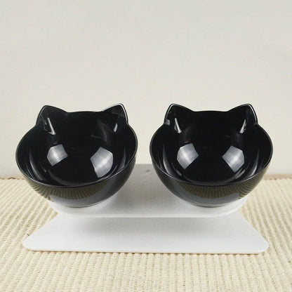 Podwyższona Miska dla Kotów Ergonomiczna, Przyjazna dla Wąsów, BPA-Free, Antypoślizgowa, 25 cm x 25 cm 5