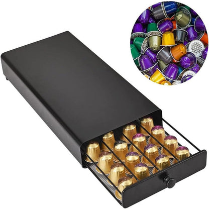 Pojemnik na kapsułki do Nespresso – Elegancki i oszczędzający miejsce schowek na 40 kapsułek w nowoczesnym stylu 1