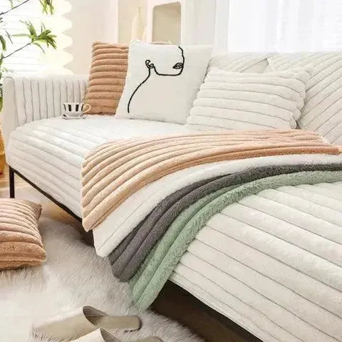 Pokrowiec na sofę – Miękki, antypoślizgowy materiał z poliestru | Uniwersalny pokrowiec na kanapę IKEA 0