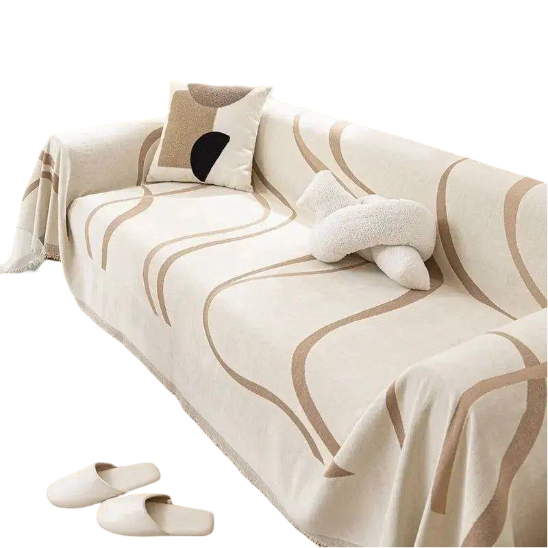 Pokrowiec na sofę z chenillu i bawełny – Uniwersalny, odwracalny, elegancki | Ochrona i komfort dla każdego wnętrza 1