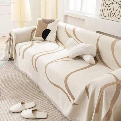 Pokrowiec na sofę z chenillu i bawełny – Uniwersalny, odwracalny, elegancki | Ochrona i komfort dla każdego wnętrza 4