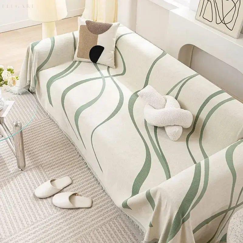 Pokrowiec na sofę z chenillu i bawełny – Uniwersalny, odwracalny, elegancki | Ochrona i komfort dla każdego wnętrza 5