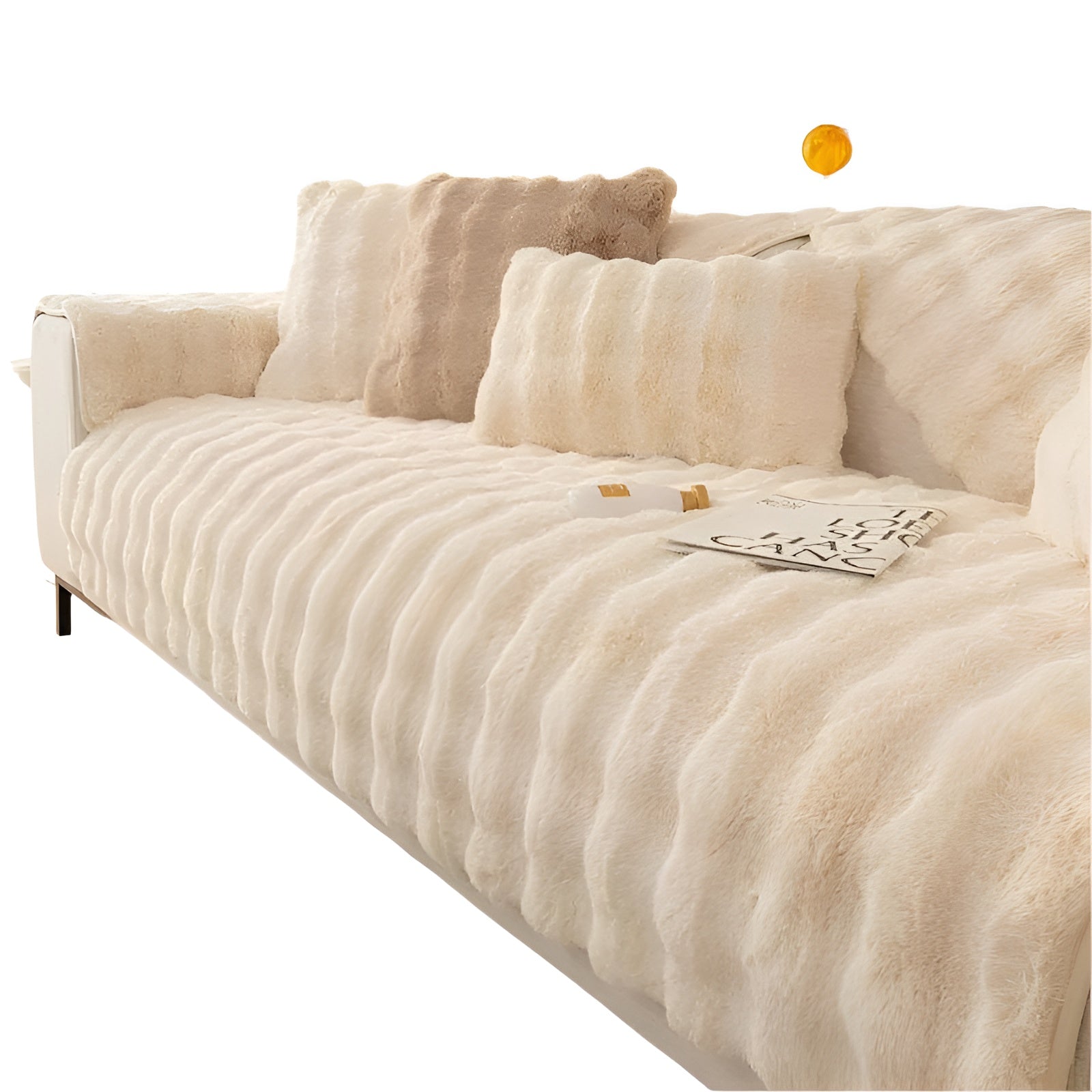 Pokrowiec na sofę z pluszu – Miękki, antypoślizgowy materiał do ochrony i stylizacji mebli w salonie