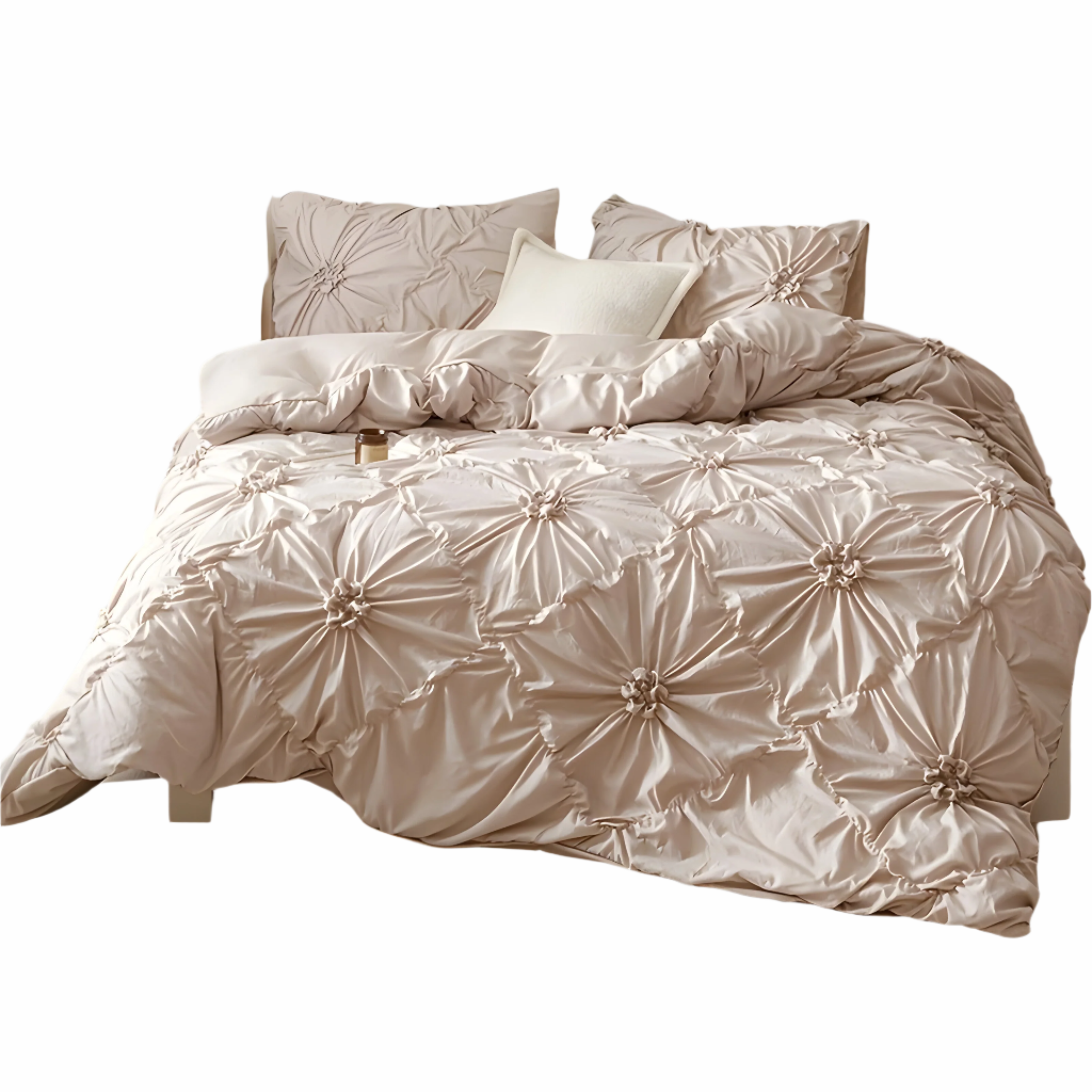 Pościel satynowa 200x220 z diamentowym wzorem – Luksusowy zestaw do sypialni, komfortowy na każdą porę roku 1