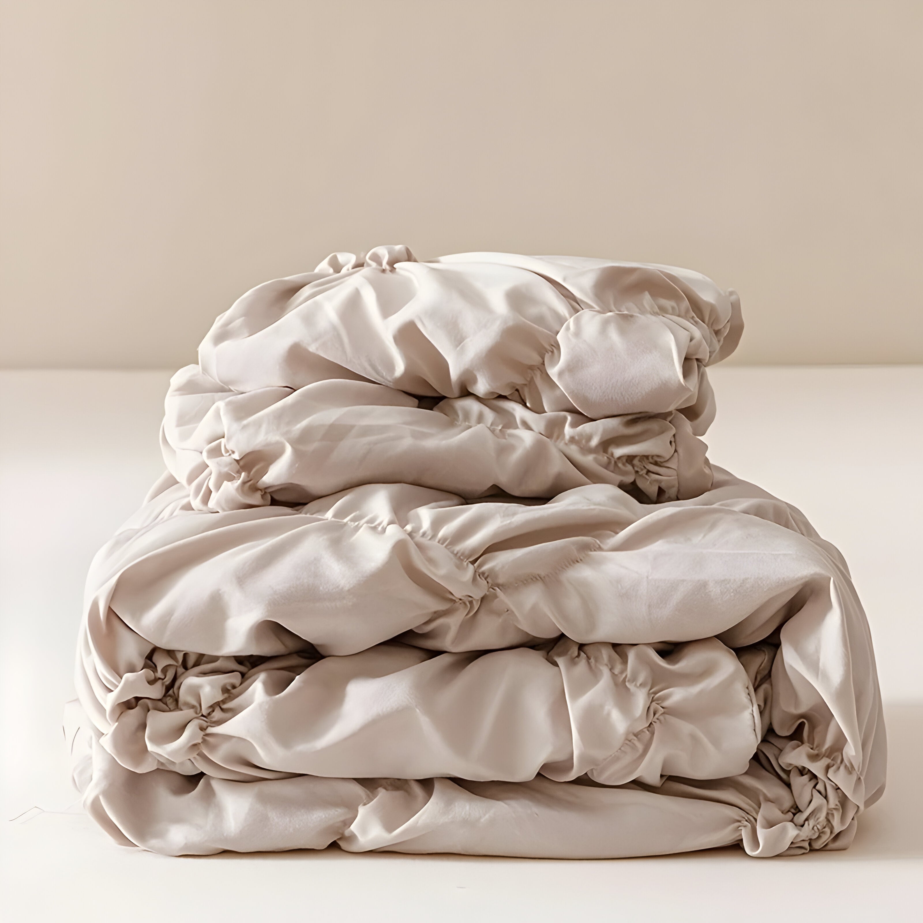 Pościel satynowa 200x220 z diamentowym wzorem – Luksusowy zestaw do sypialni, komfortowy na każdą porę roku 2