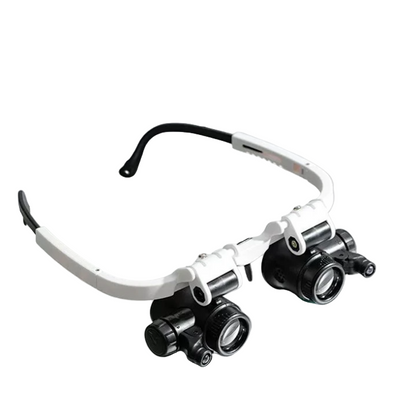 Precyzyjna Lupa z Regulowanym Oświetleniem LED, 8x, 15x, 23x Powiększenie, Ergonomiczny Design, Idealna do Napraw i Prac Ręcznych 0