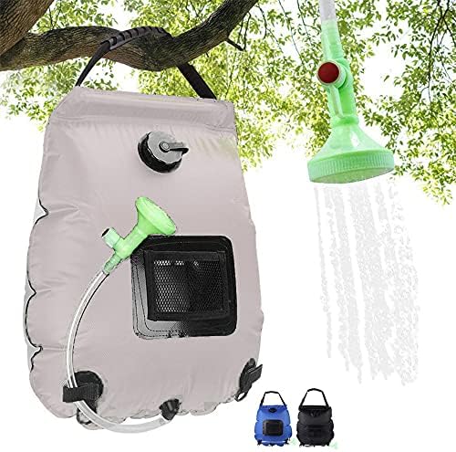 Przenośna Torba Prysznicowa 20L z Wskaźnikiem Temperatury – Idealna na Kemping, Ekologiczne Materiały PVC 9