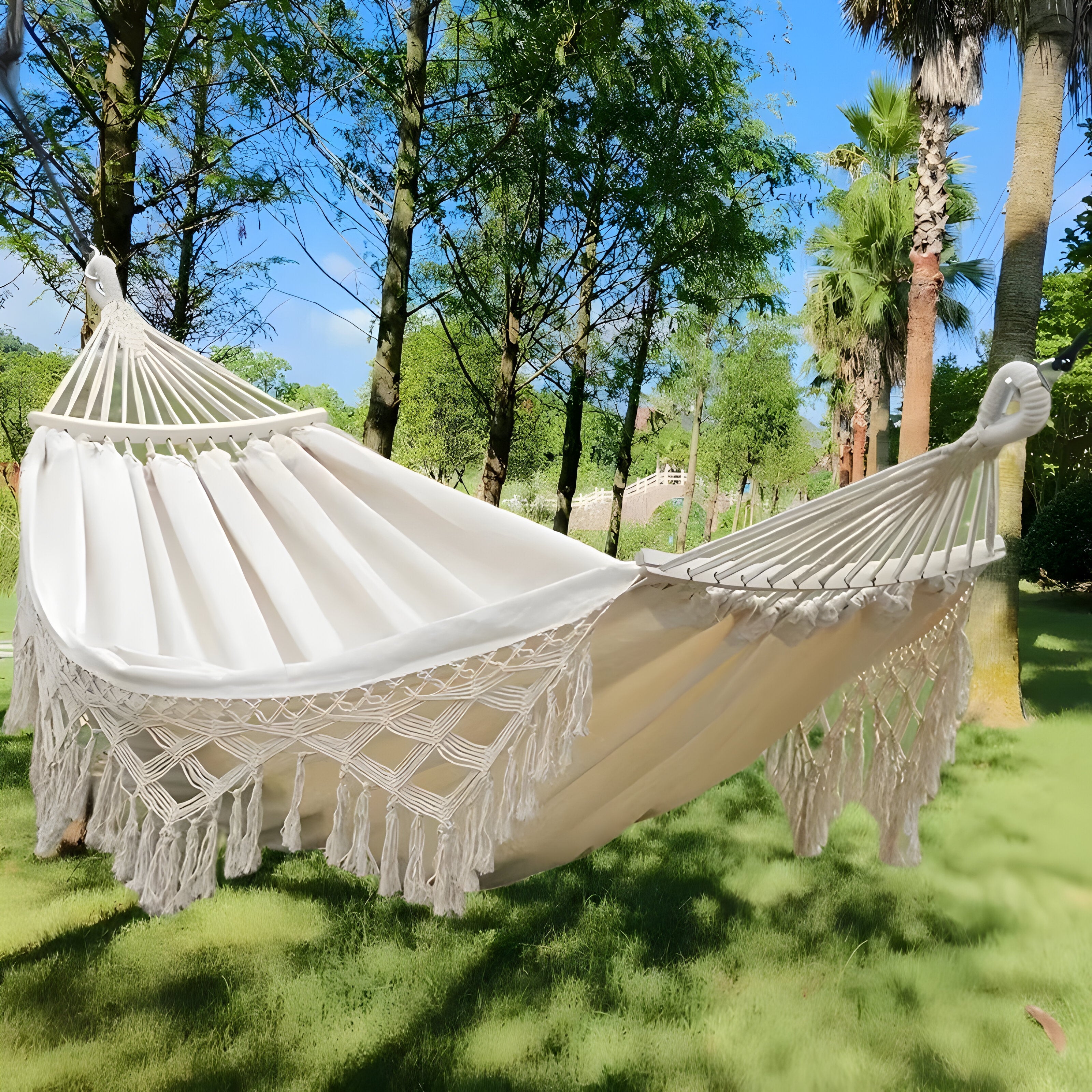 Przenośny Hamak Turystyczny z Regulowanym Zawieszeniem – Komfortowy Ogrodowy Hamak na Kemping i Relaks w Naturze 6