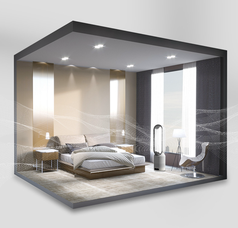 Przenośny Schładzacz Powietrza 3 w 1 z Jonizacją i Filtracją HEPA – Kompaktowy, Cichy, 8 Poziomów Prędkości 6