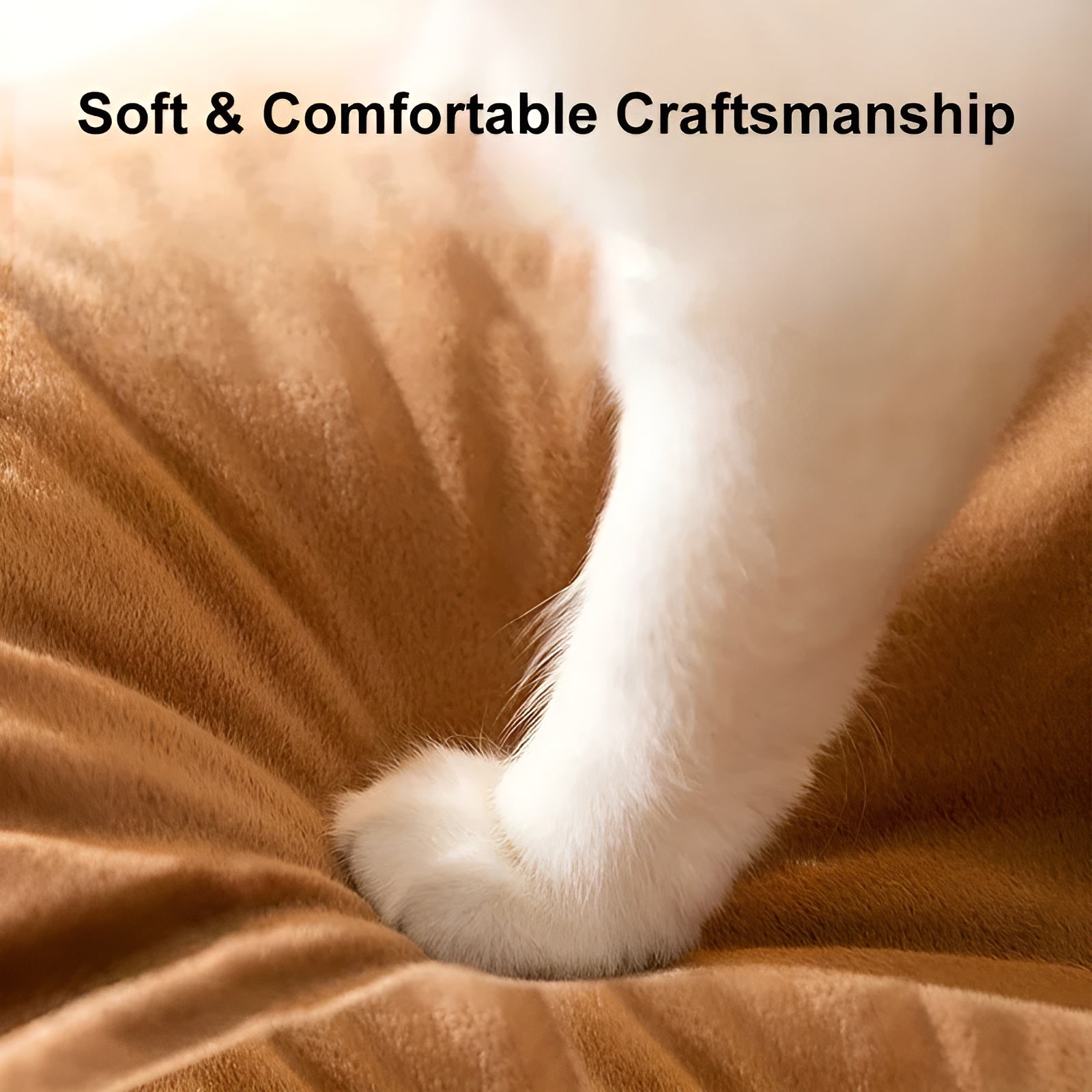 Przytulne Legowisko dla Kotów w Kształcie Namiotu – Wysokiej Jakości Bawełna, Brązowe i Szare, Rozmiar S-XL 6