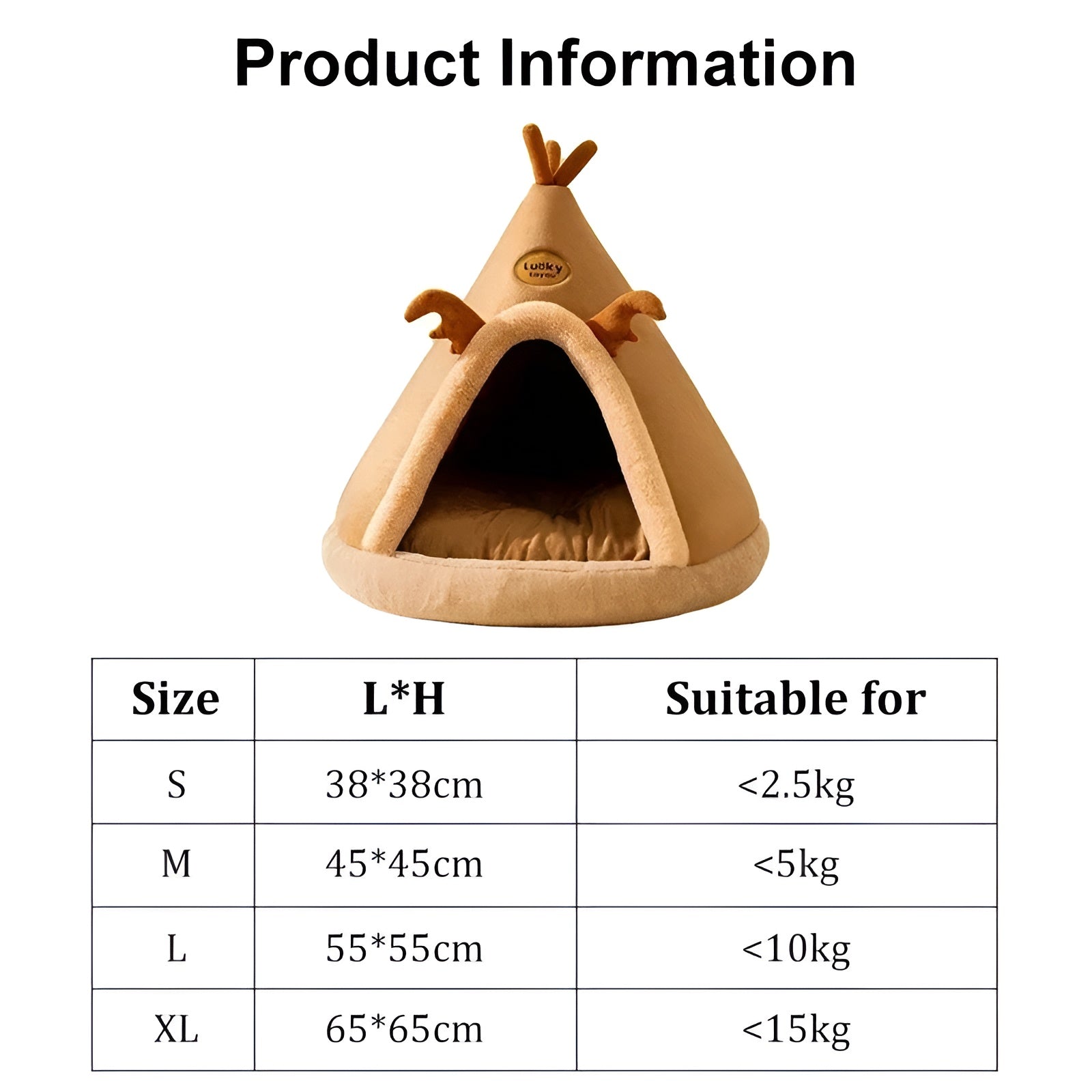 Przytulne Legowisko dla Kotów w Kształcie Namiotu – Wysokiej Jakości Bawełna, Brązowe i Szare, Rozmiar S-XL 7