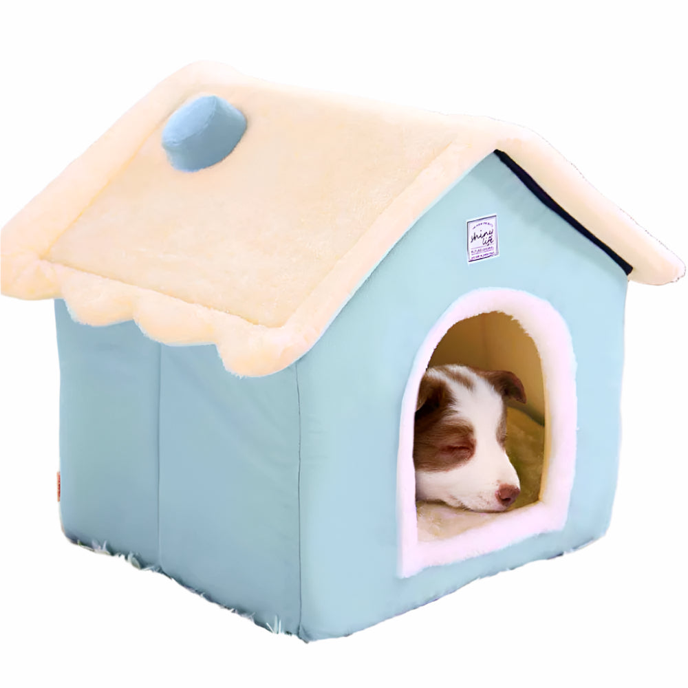 Przytulne Legowisko dla Psa i Kota DreamNest – Niebieskie, Miękkie i Łatwe w Utrzymaniu, Różne Rozmiary 0