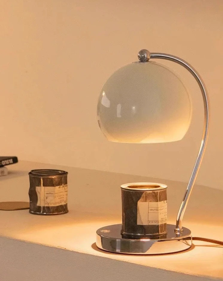 Retro Metalowy Podgrzewacz Świec z Regulacją Jasności – Elegancka Lampa Stołowa do Wnętrza 1
