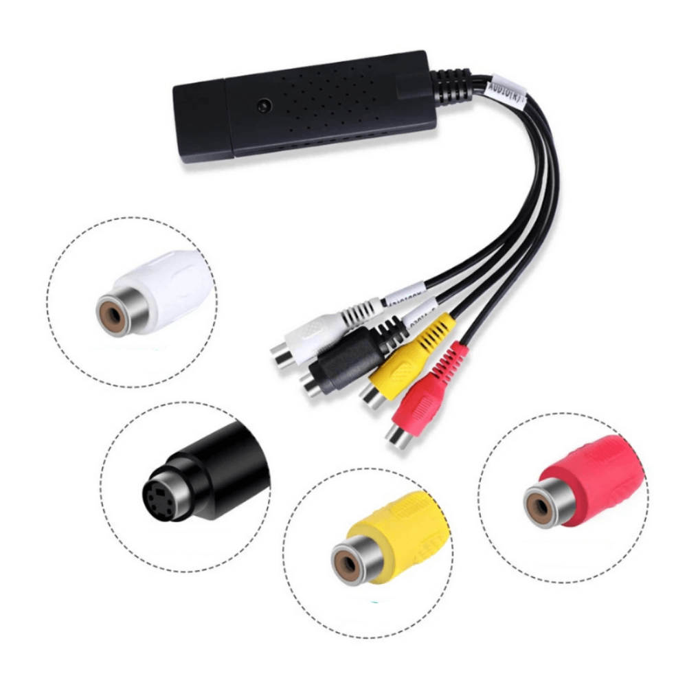 Retro Odtwarzacz Wideo z Funkcją Digitalizacji VHS na Cyfrowe Wspomnienia – Kompatybilny z Windows, macOS, Linux 1