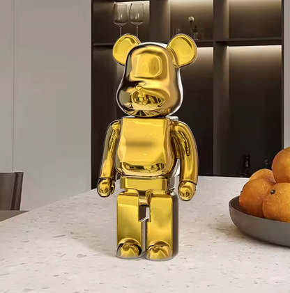 Rzeźba Bearbrick w Kolorze Refleksyjnym, Ręcznie Wykonana, Wiele Rozmiarów – Dekoracja Wnętrz 35-180 cm 0