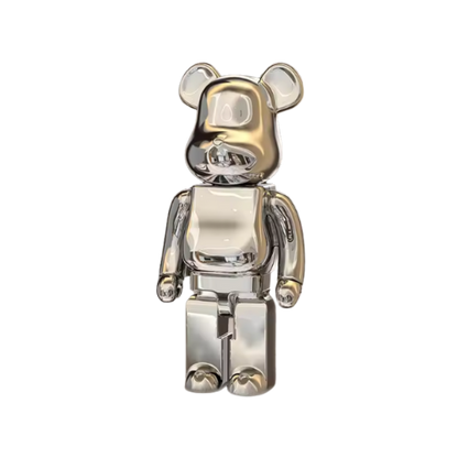 Rzeźba Bearbrick w Kolorze Refleksyjnym, Ręcznie Wykonana, Wiele Rozmiarów – Dekoracja Wnętrz 35-180 cm 1