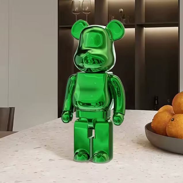 Rzeźba Bearbrick w Kolorze Refleksyjnym, Ręcznie Wykonana, Wiele Rozmiarów – Dekoracja Wnętrz 35-180 cm 4